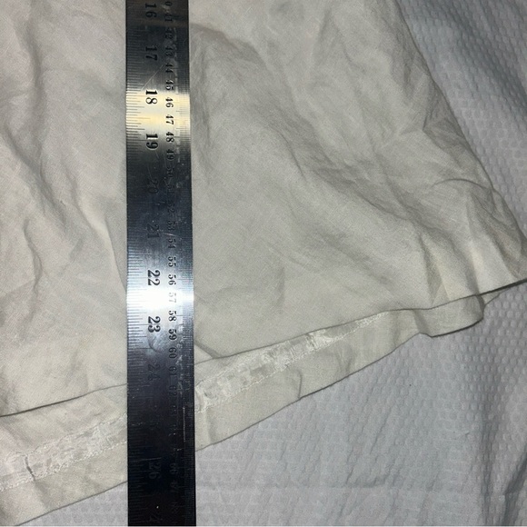 J. Crew Off-White A-Line Skirt with Button Accents Linen Soft - Picture 3 of 7